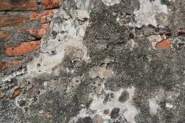 Eski tip kırmızı tuğla duvar dokusu arkaplanı