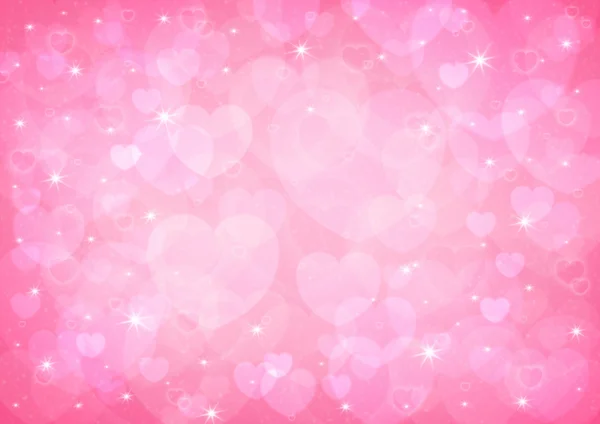 pembe kalp bokeh