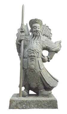 Wat Pho Tapınağı'nda Çinli Muhafızlar heykeli