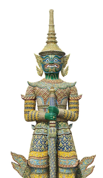 Guardiano gigante al Grand Palace Bangkok — Foto Stock