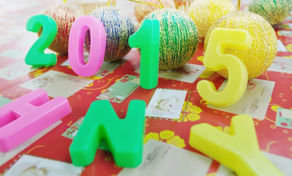 New year 2015 decoration — Stock Photo, Image