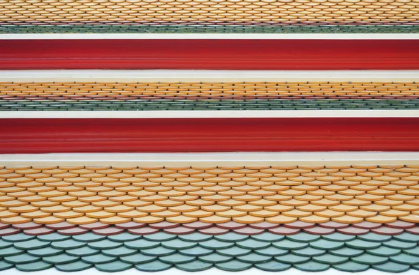 Telhado de Templo de Wat Pho — Fotografia de Stock