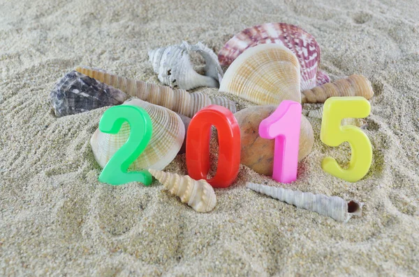 Multicolored new year 2015 — Stock Photo, Image