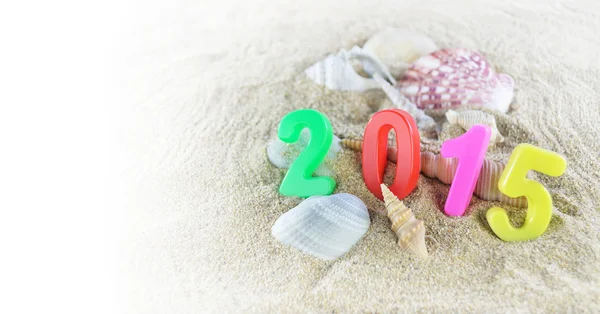 Multicolored new year 2015 — Stock Photo, Image