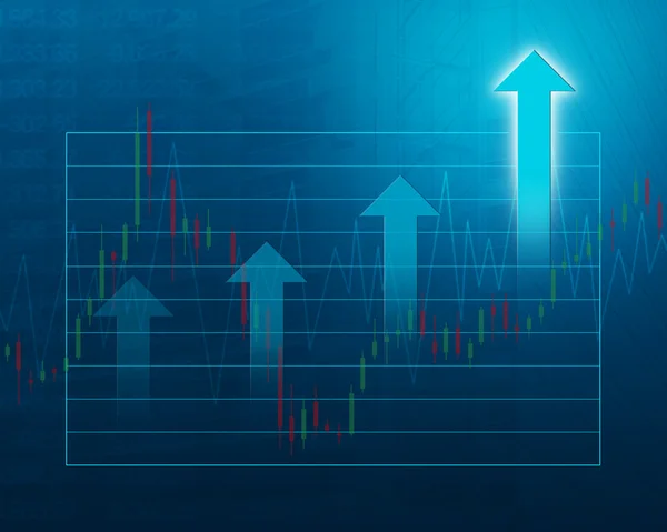 Financial and business chart and graphs — Stock Photo, Image