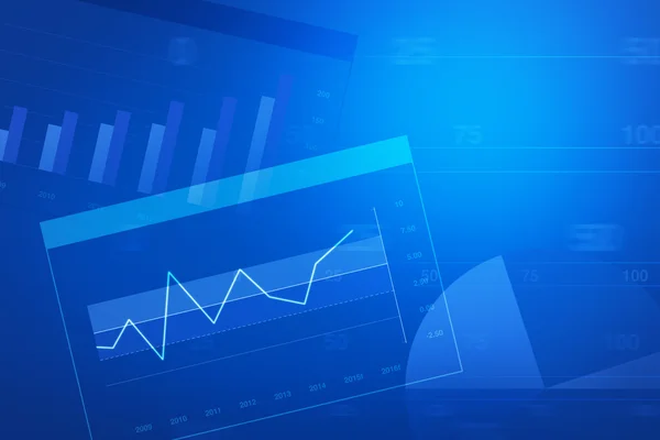 Finans- och diagram och grafer — Stockfoto