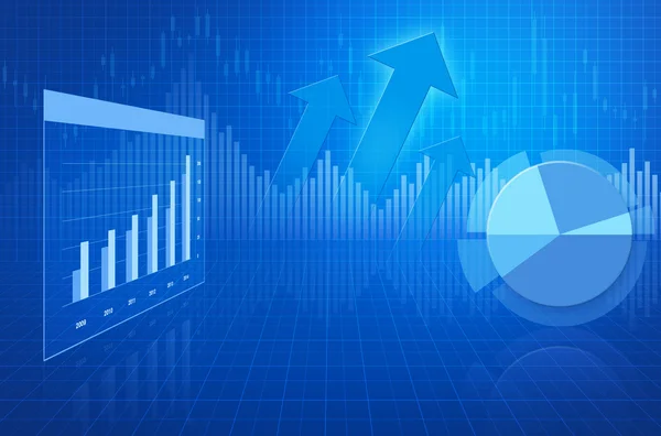 Finans ve iş grafik ve grafik — Stok fotoğraf