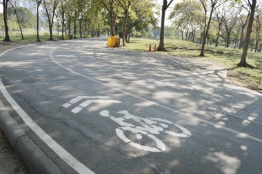 Bisiklet lane işareti kamu Park