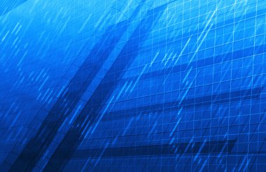 Borsa grafik mavi kule arka plan üzerinde