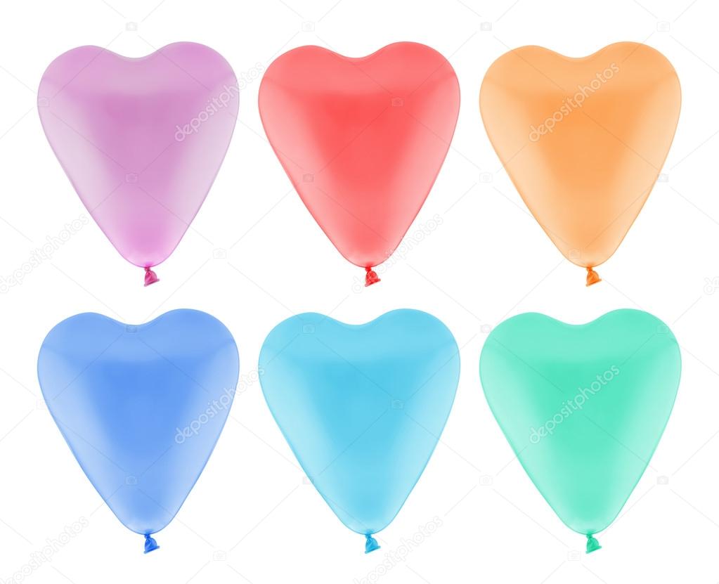 Buntes Herz Ballon Isoliert Mit Clipping Pfad Stockfotografie Lizenzfreie Fotos C Grapesock 63810601 Depositphotos