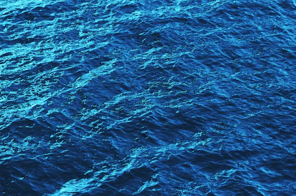 Blauwe water rimpel — Stockfoto