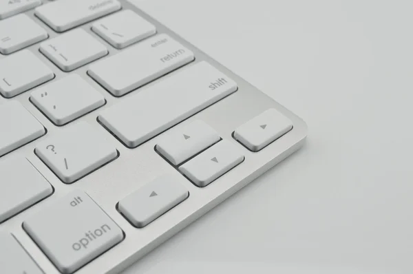 El primer plano del teclado del portátil moderno — Foto de Stock