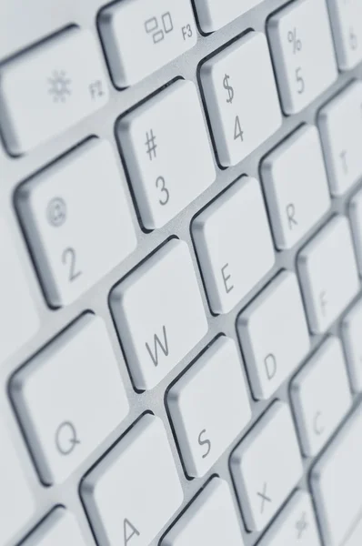 Close up of keyboard of a modern laptop — Stock Photo, Image