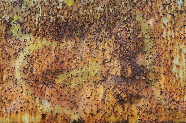 Metal plaka olarak pas doku