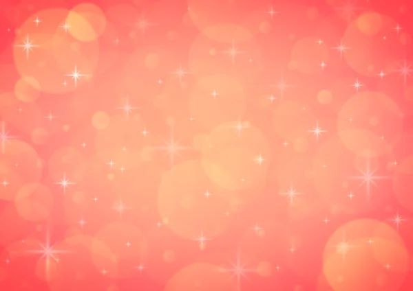 Rotes Unschärferelicht mit glänzendem Sternenhimmel, weihnachtlichem Hintergrund — Stockfoto