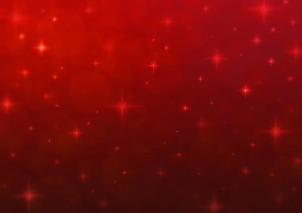 Red blur light with shiny starry, New year background — Stock Photo, Image