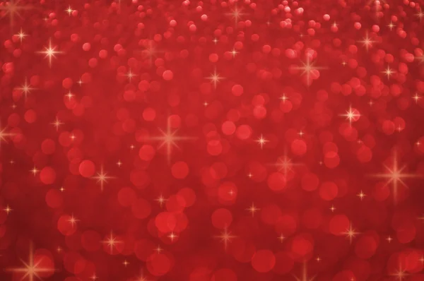 Rotes Unschärferelicht mit glänzendem Sternenhimmel, Partyhintergrund — Stockfoto