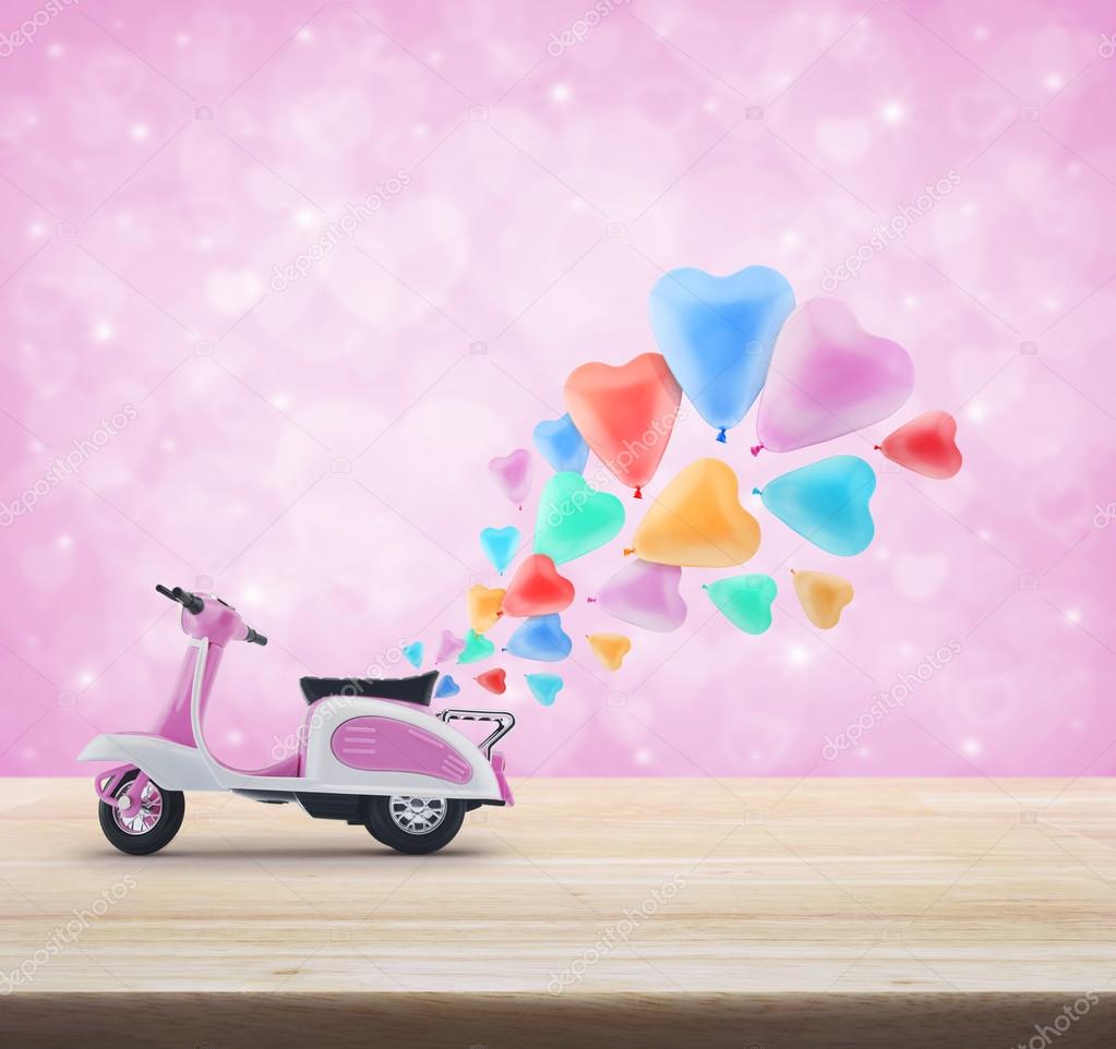 light pink scooter