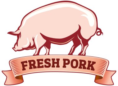 taze domuz pigvector illüstrasyon