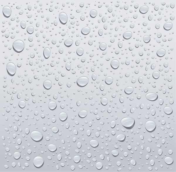 Grå vatten droppar bakgrund — Stock vektor
