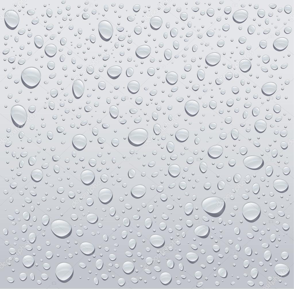 Gray water droplets background