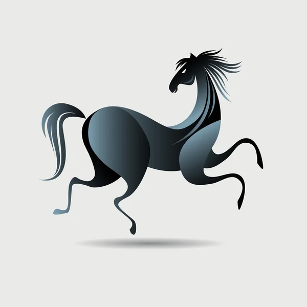 Stylized image of running Horse — Stock Vector