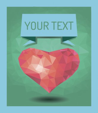 Sevgililer günü kartı.