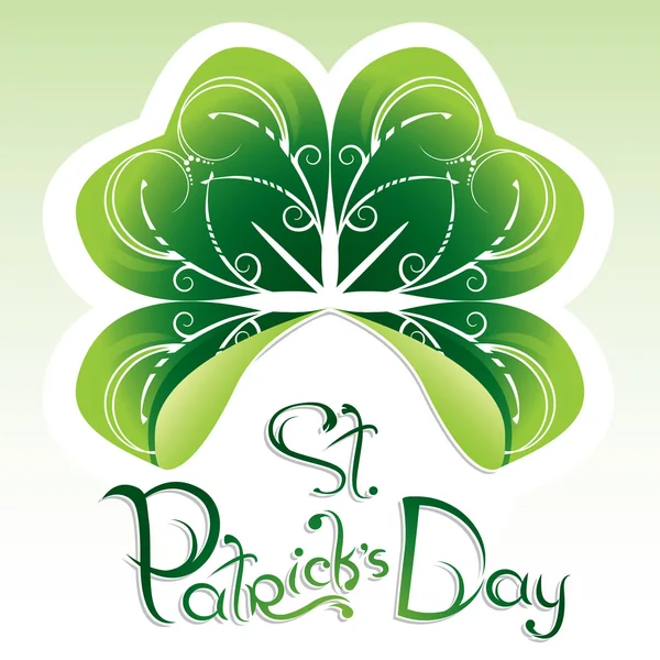 Saint Patrick's Day greeting card — Stock Vector