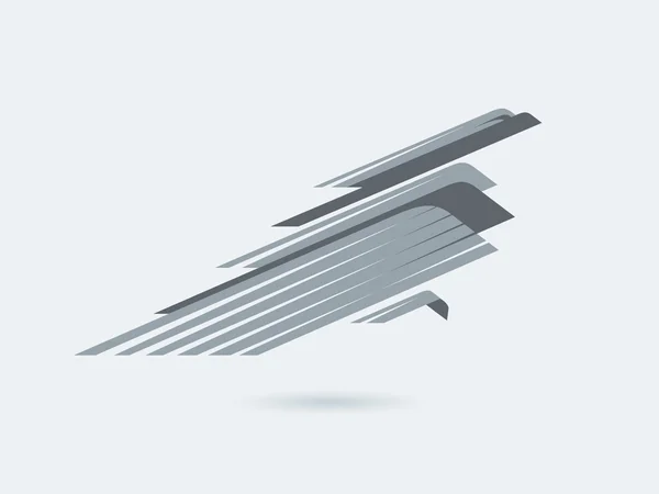 Yükselen kartal ya da Phoenix stilize geometrik görüntü