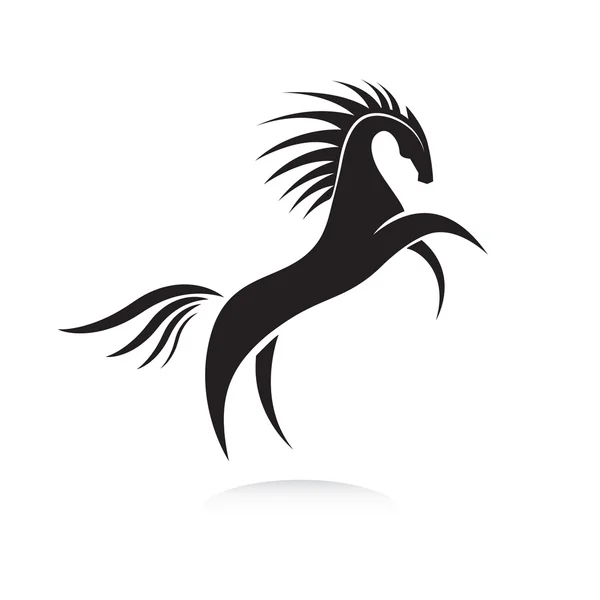 Стилизованная икона лошади — стоковый вектор