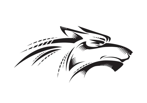 Siyah kurt baş profili