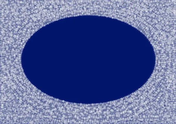 Frame of snowflakes on blue background — Stock Photo, Image