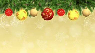 Animasyonlu Noel ve yeni yıl arka plan