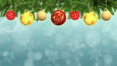 Animasyonlu Noel ve yeni yıl arka plan