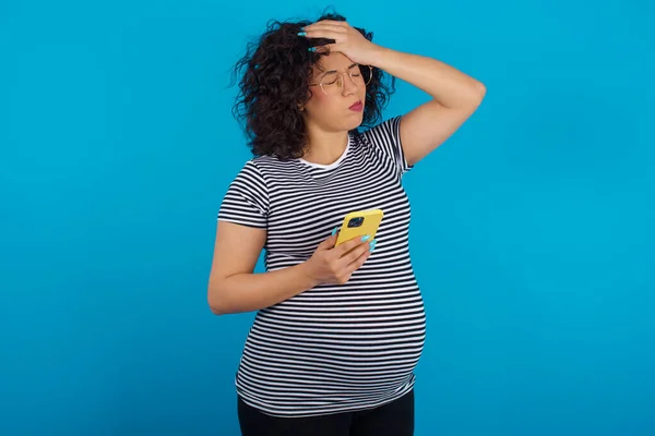 Upset Depressed Pregnant Woman Makes Face Palm Forgot Something Important — Stock Photo, Image