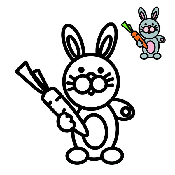 Coloring Pages Kids Thick Outline Sample How Color Picture — Stock Photo, Image