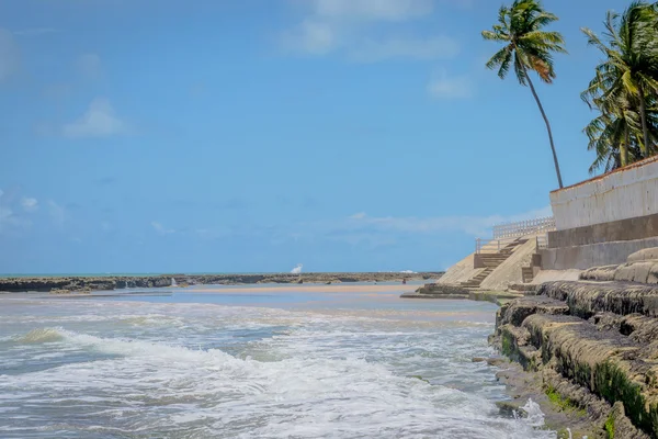 Бразильський пляжів-пляжу Понтал робити Coruripe, Алагоас — стокове фото