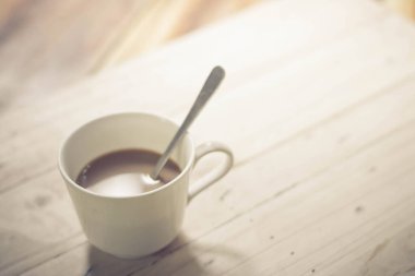 Masadaki kahve fincanını kapat..