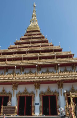 Phra Mahathat Kaen Nakhon at wat nong wang temple the landmark - DEC 10 2017: Phra Mahathat Kaen Nakhon ,Thailand