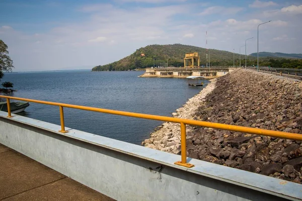 Ubonrat Dam Khon Kaen Dec 2017 Beautiful Views Mountainous Areas — Stock Fotó