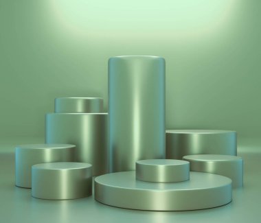 Sahne görüntüleme tablosu şablonu 3d oluşturma asgari bileşimini taklit et