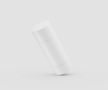 Boş beyaz deodorant çubuk modelleme markalaşma ve tasarım projeleri 3d illüstrasyon