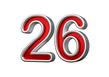 Canlı kırmızı. 26 numara. Metalik Parıltılı ve kıvrımlı kenarlı.