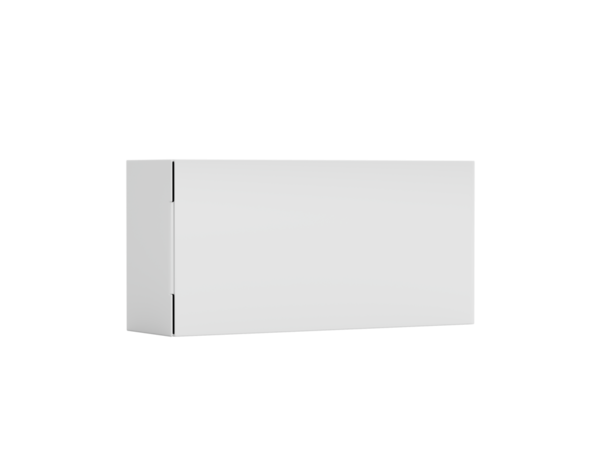 Beyaz zımbalanmış kutu, ambalaj, nakliye veya depo modelleri için ideal. 3d illüstrasyon