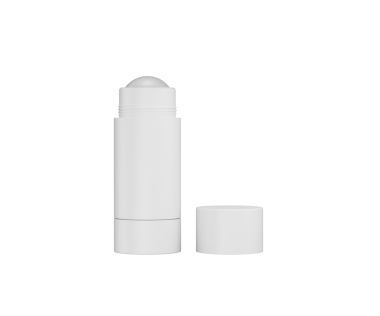 Kişisel hijyen ürünü modelleme için deodorant çubuğunun beyaz rulosunu aç