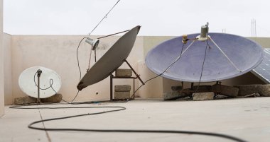 Rooftop Dishes and Solar Panel