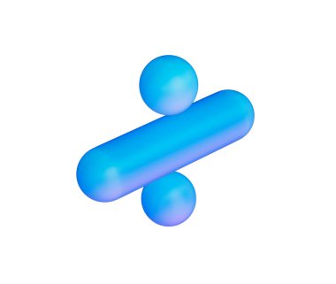 Pürüzsüz, mat mavi kaplama ve yumuşak ışıklandırma ile gösterişli bir bölme sembolü.