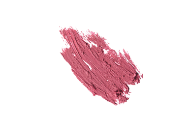 Kremsi desenli pembe ruj izi, izole edilmiş...