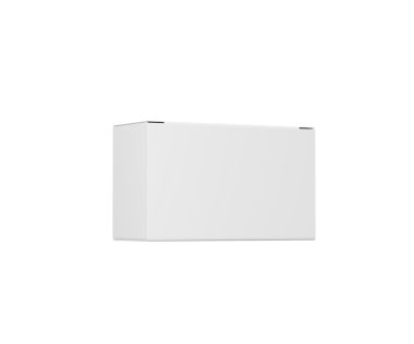 Ürün paketleme veya modelleme için boş beyaz dikdörtgen kutu, izole edilmiş., 3d illüstrasyon