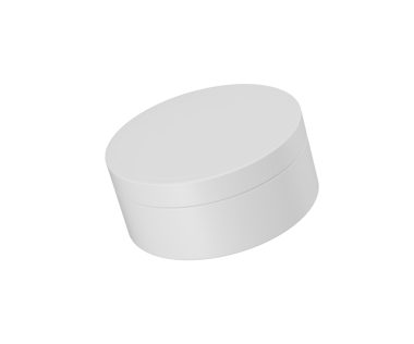 Markalaşma ve güzellik ürünleri için temiz beyaz kozmetik krem kavanozu modeli.